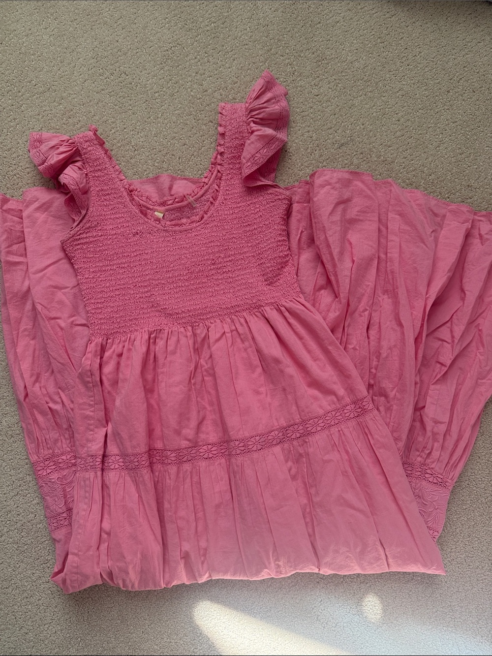 Love Shack Fancy pink dress